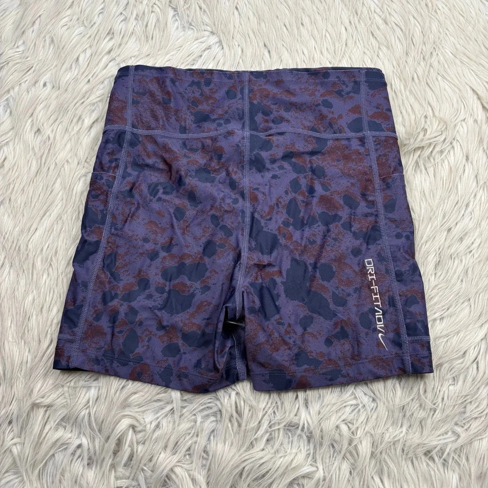 Nike ACG Dri-FIT ADV Women's S Purple Printed Crater Lookout Shorts Biker Gym